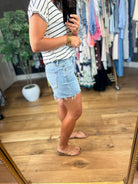 Feels This Good Striped V-Neck Tee-Short Sleeves-Staccato-Anna Kaytes Boutique, Women's Fashion Boutique in Grinnell, Iowa