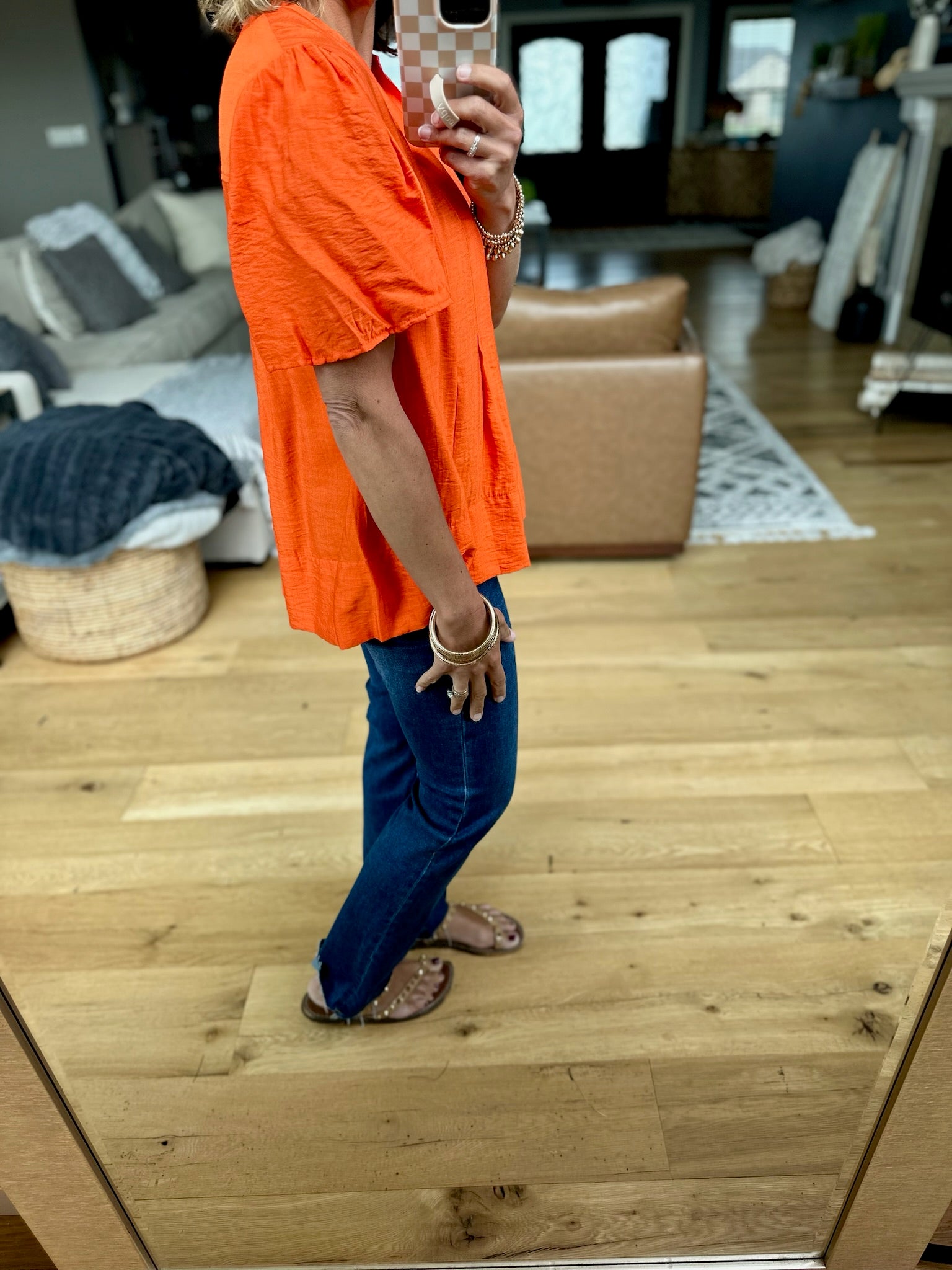 Paradise Sun Pleated Top-THML-Anna Kaytes Boutique, Women's Fashion Boutique in Grinnell, Iowa