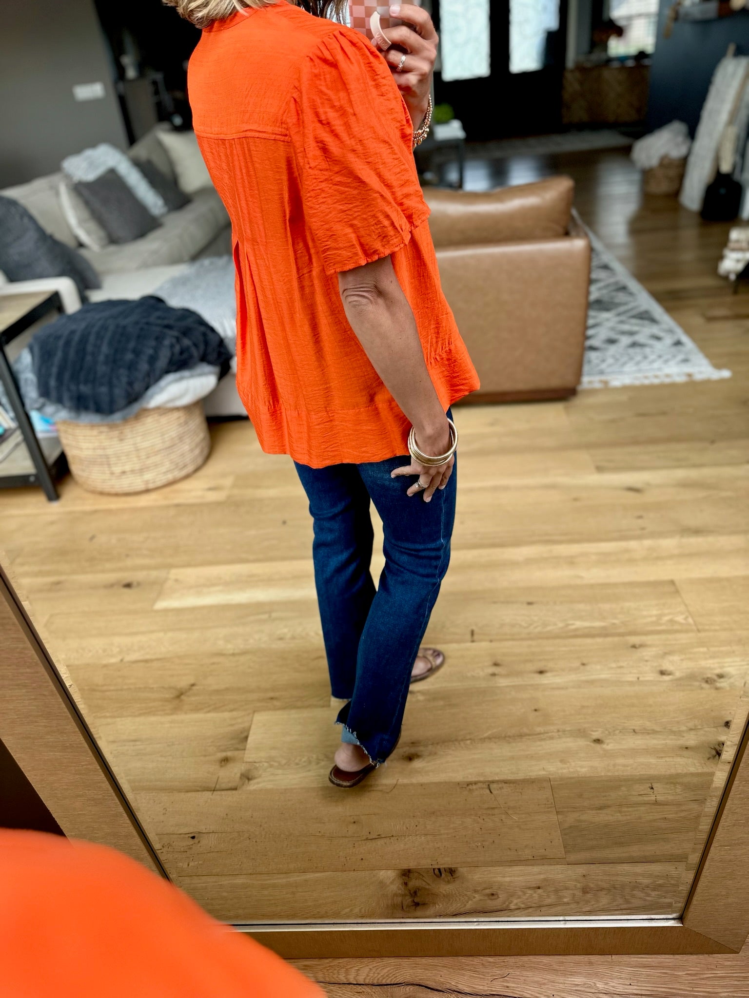 Paradise Sun Pleated Top-THML-Anna Kaytes Boutique, Women's Fashion Boutique in Grinnell, Iowa