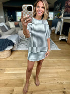 Summer Dreams Striped 2-Piece Skort Set-Wasabi & Mint-Anna Kaytes Boutique, Women's Fashion Boutique in Grinnell, Iowa