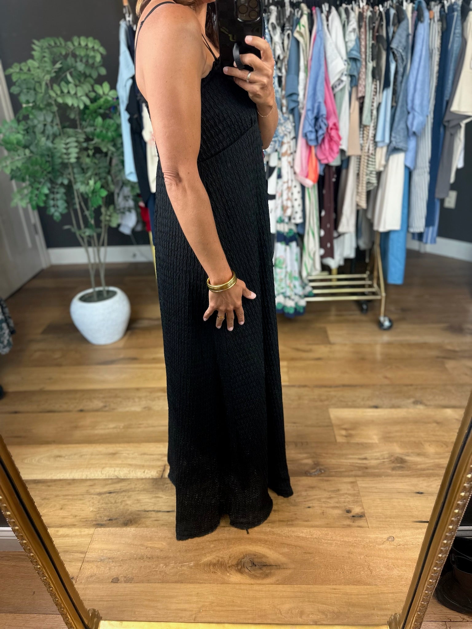Knew Me Best Textured Tie-Front Maxi-Dresses-Wishlist-Anna Kaytes Boutique, Women's Fashion Boutique in Grinnell, Iowa