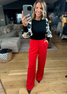 Out For The Night Floral-Sleeve Top-Top-Doe & Rae-Anna Kaytes Boutique, Women's Fashion Boutique in Grinnell, Iowa