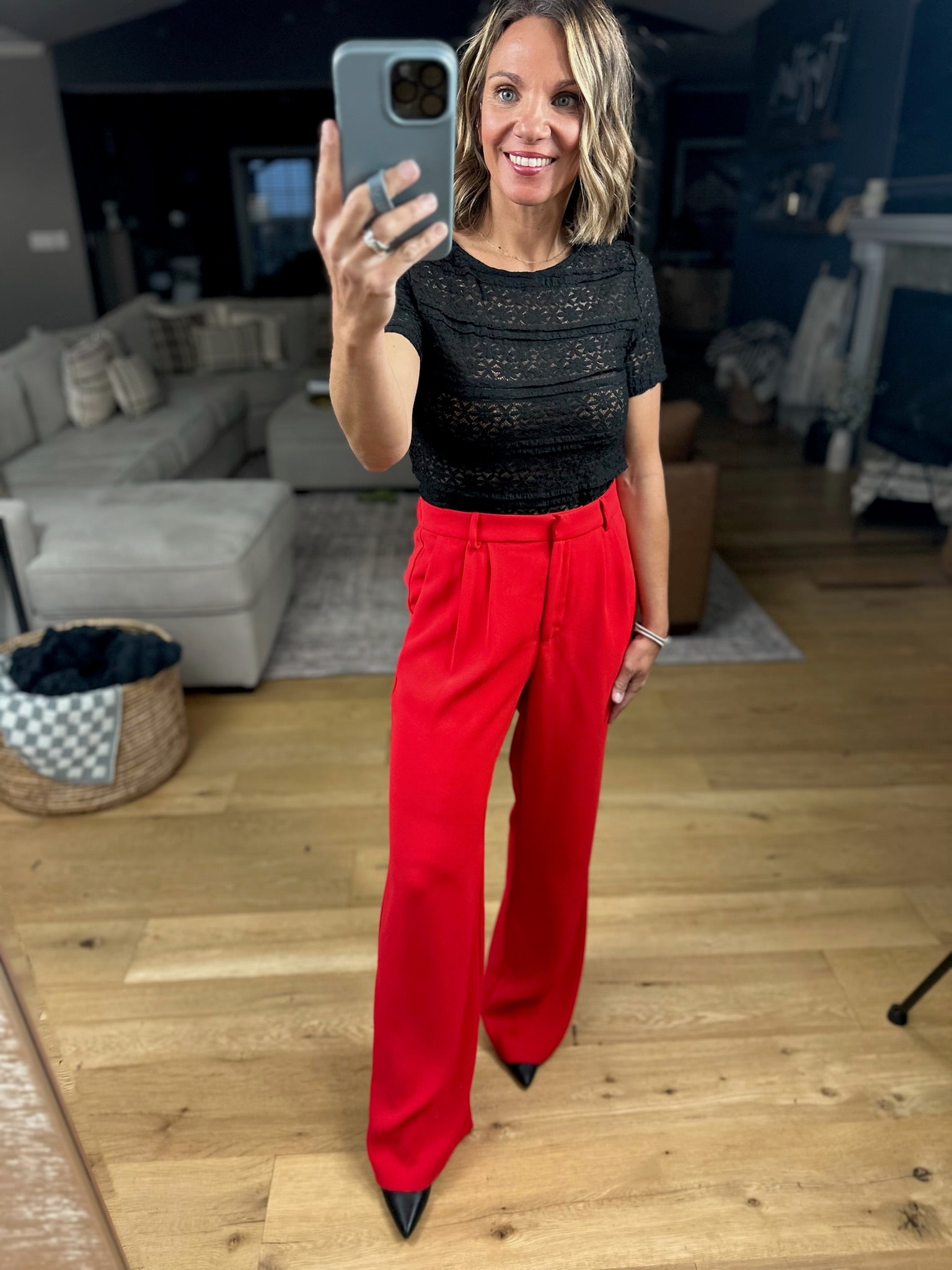 The Carson High-Rise Pants-Pants-Skies Are Blue-Anna Kaytes Boutique, Women's Fashion Boutique in Grinnell, Iowa