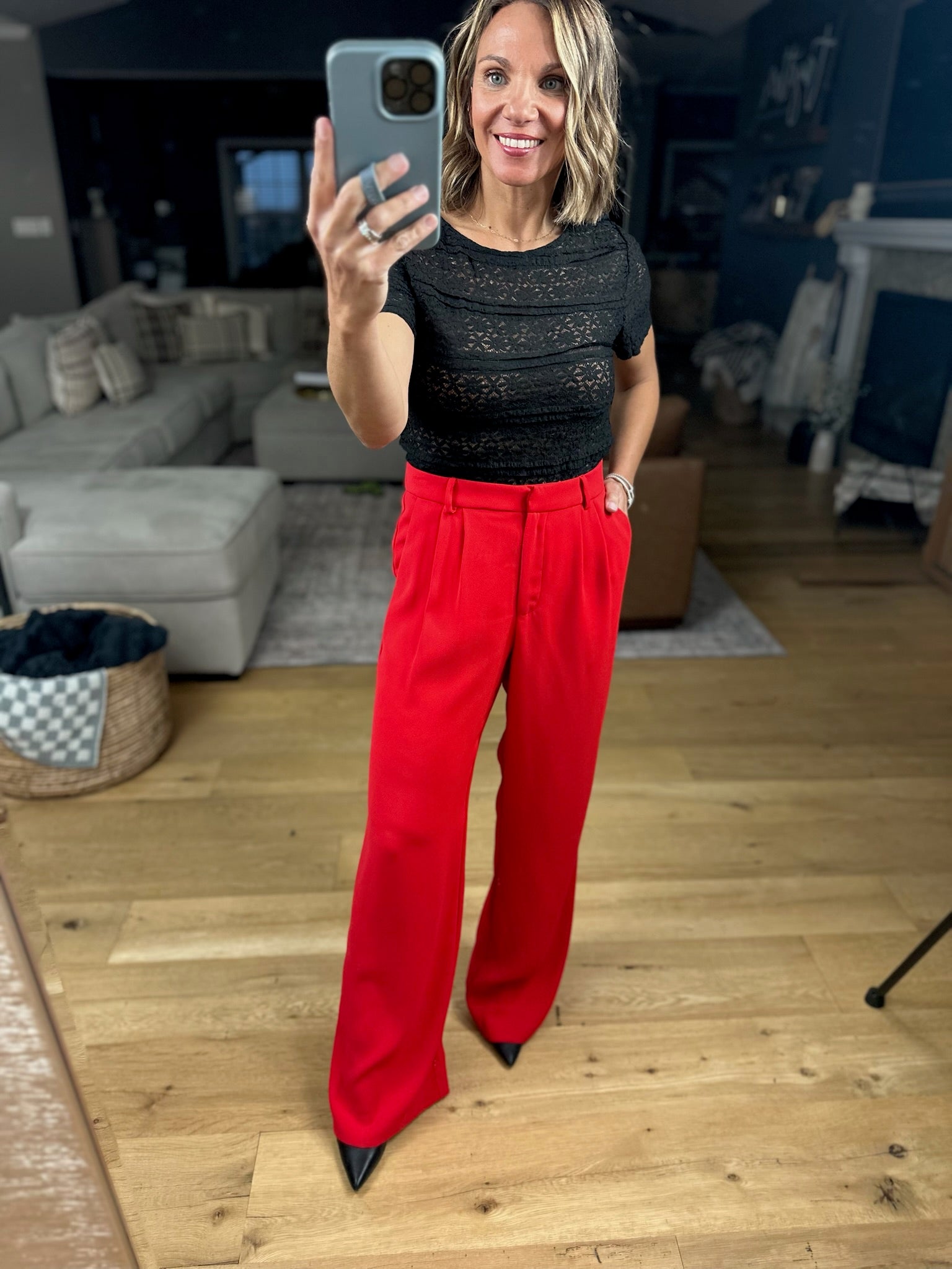 The Carson High-Rise Pants-Pants-Skies Are Blue-Anna Kaytes Boutique, Women's Fashion Boutique in Grinnell, Iowa