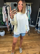 Give It All Contrast Crew-Sweaters-Fate-Anna Kaytes Boutique, Women's Fashion Boutique in Grinnell, Iowa