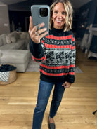 Right At Home Fair Isle Sweater-Sweaters-& Merci-Anna Kaytes Boutique, Women's Fashion Boutique in Grinnell, Iowa