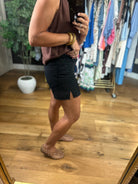 The Brenna High-Rise Mom Short-Shorts-Hidden Jean-Anna Kaytes Boutique, Women's Fashion Boutique in Grinnell, Iowa