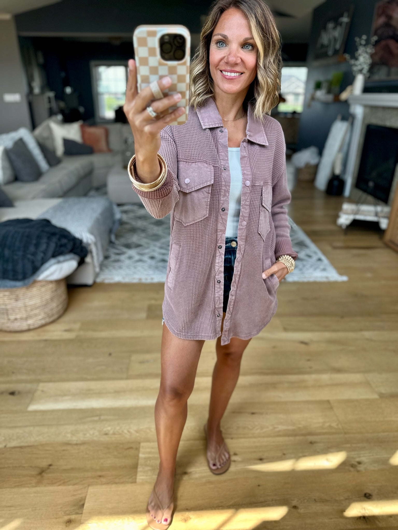 Strong Feelings Mineral Wash Shacket-Mono B-Anna Kaytes Boutique, Women's Fashion Boutique in Grinnell, Iowa