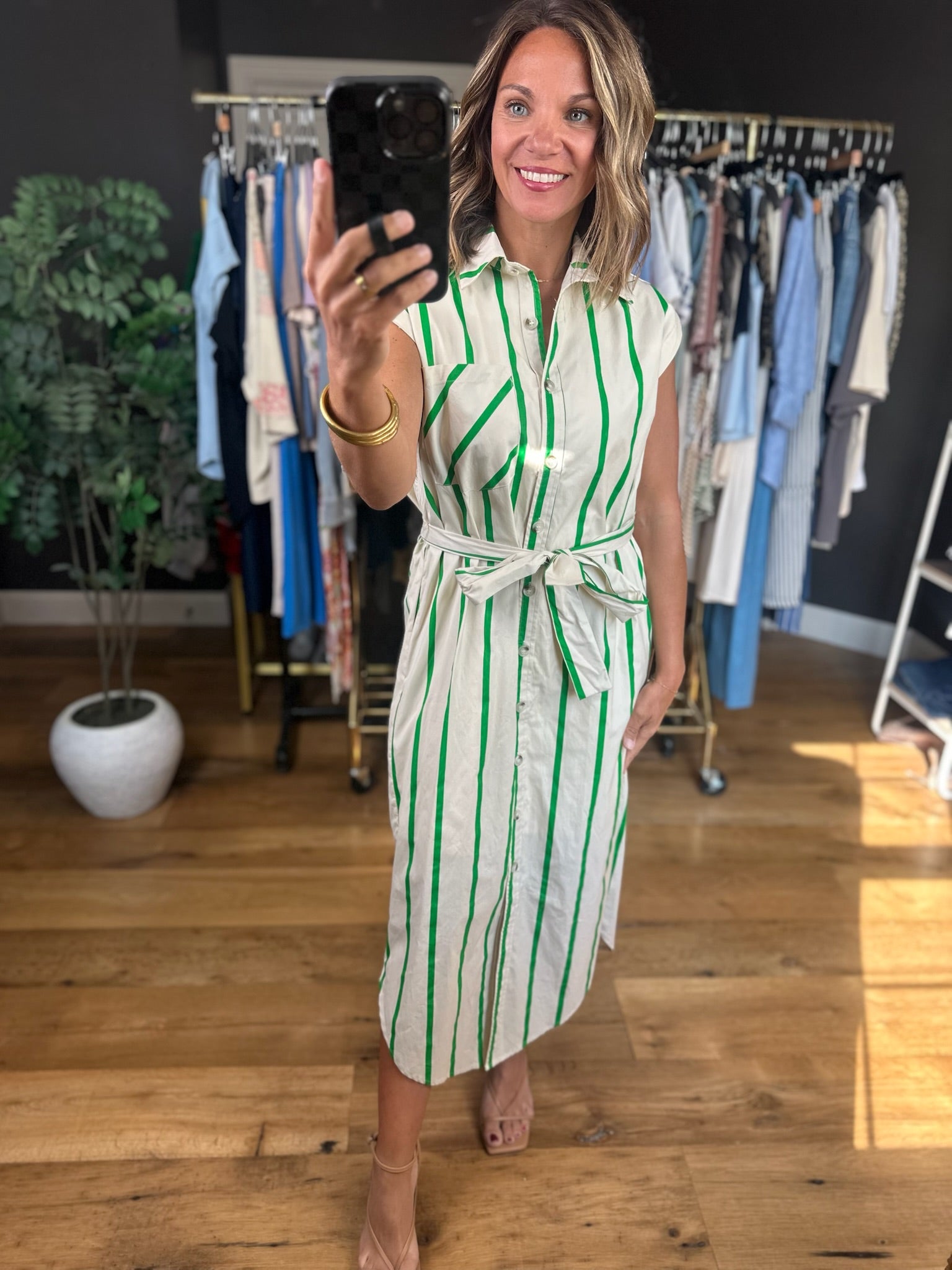 Weekend Getaway Striped Dress-Dresses-Entro-Anna Kaytes Boutique, Women's Fashion Boutique in Grinnell, Iowa
