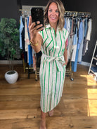 Weekend Getaway Striped Dress-Dresses-Entro-Anna Kaytes Boutique, Women's Fashion Boutique in Grinnell, Iowa