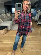 Long Road Ahead Oversized Plaid Flannel-Sweaters-Aemi & Co-Anna Kaytes Boutique, Women's Fashion Boutique in Grinnell, Iowa