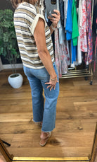 On The Other Side Striped Top-Short Sleeves-JOA-Anna Kaytes Boutique, Women's Fashion Boutique in Grinnell, Iowa