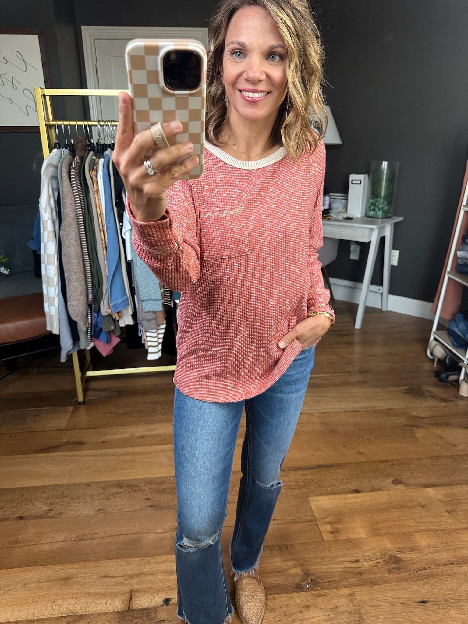 A Lot To Say Heathered Long Sleeve Top - Multiple Options-Staccato 17422-Anna Kaytes Boutique, Women's Fashion Boutique in Grinnell, Iowa