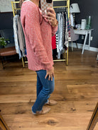 A Lot To Say Heathered Long Sleeve Top - Multiple Options-Staccato 17422-Anna Kaytes Boutique, Women's Fashion Boutique in Grinnell, Iowa