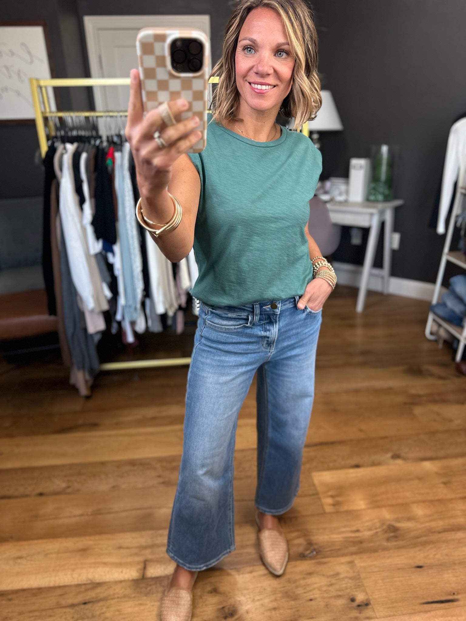 The Janey Wide-Leg Crop Denim-Flying Monkey-Anna Kaytes Boutique, Women's Fashion Boutique in Grinnell, Iowa