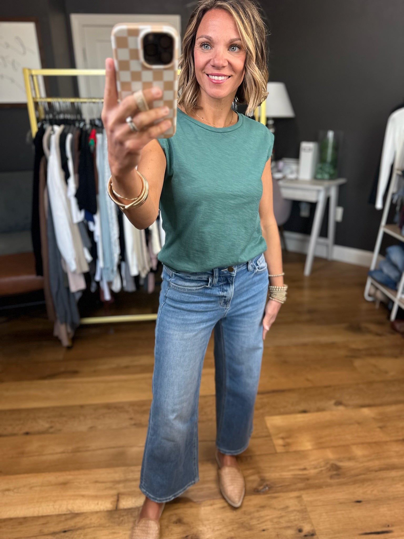 The Janey Wide-Leg Crop Denim-Flying Monkey-Anna Kaytes Boutique, Women's Fashion Boutique in Grinnell, Iowa