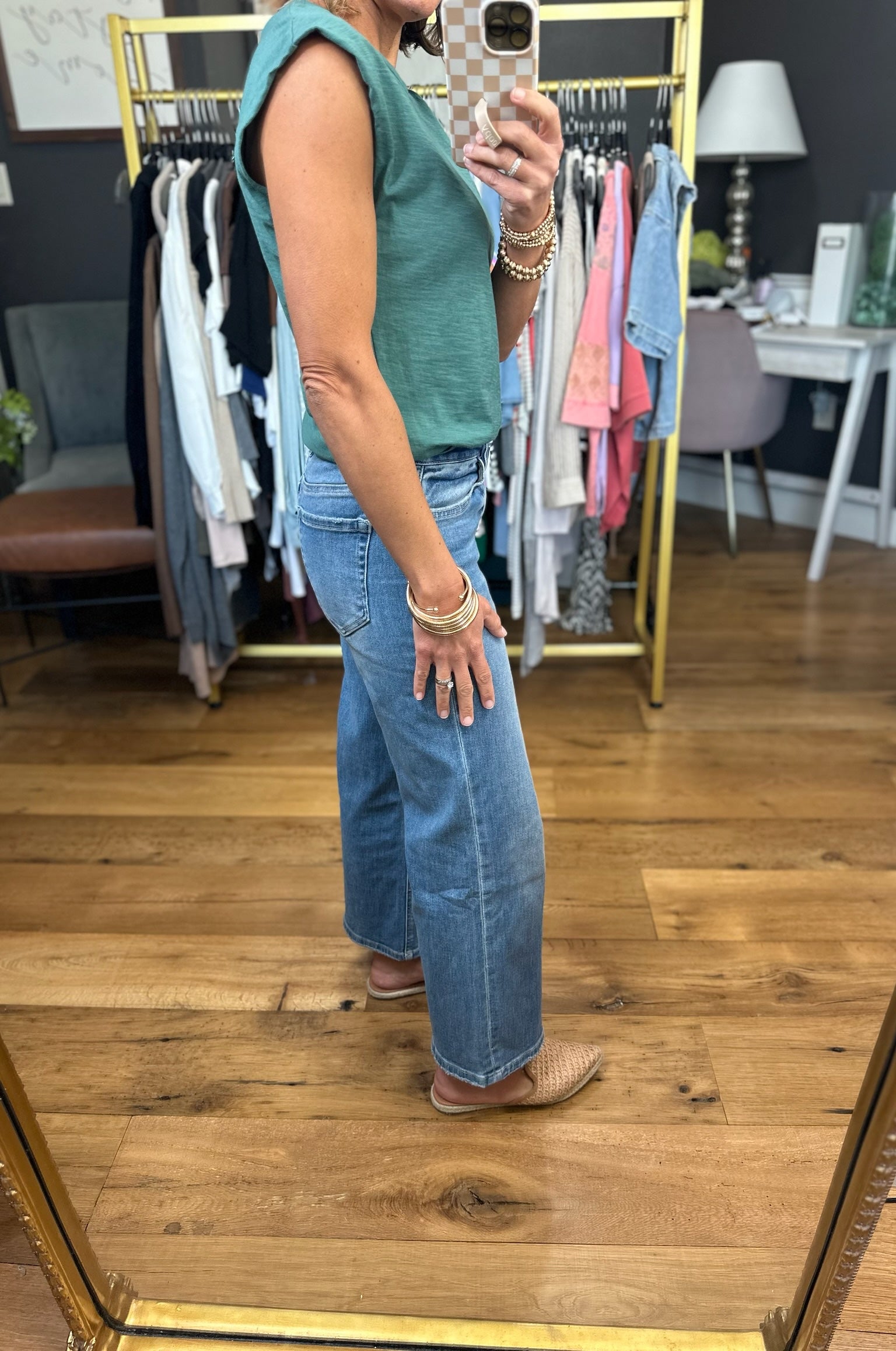 The Janey Wide-Leg Crop Denim-Flying Monkey-Anna Kaytes Boutique, Women's Fashion Boutique in Grinnell, Iowa