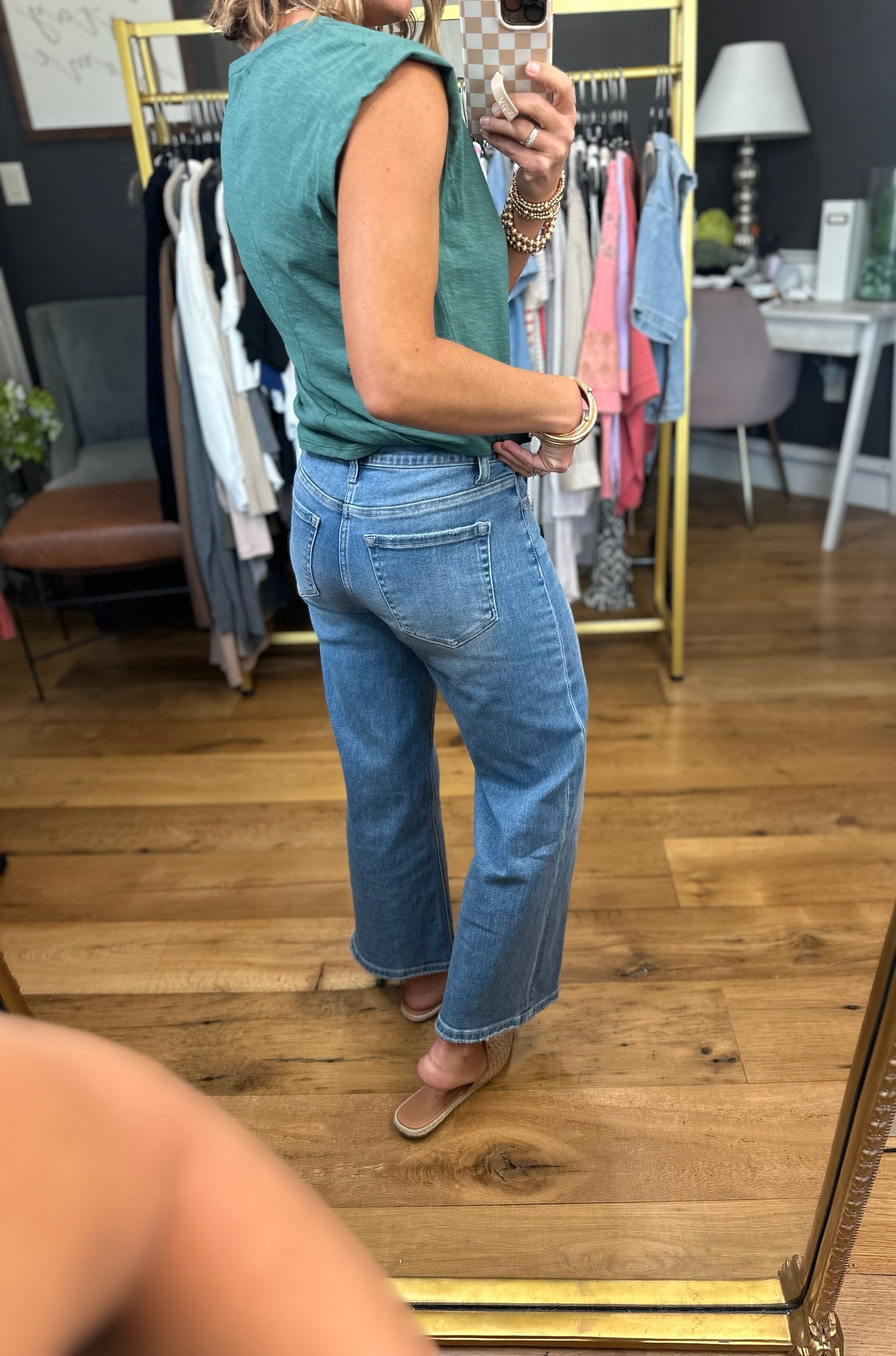 The Janey Wide-Leg Crop Denim-Flying Monkey-Anna Kaytes Boutique, Women's Fashion Boutique in Grinnell, Iowa