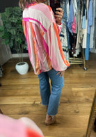Coastal Fun Button-Down Top-Long Sleeves-Fate-Anna Kaytes Boutique, Women's Fashion Boutique in Grinnell, Iowa