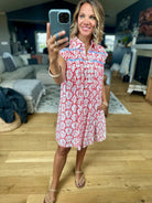 Coastal Cool Girl Patterned Dress-THML-Anna Kaytes Boutique, Women's Fashion Boutique in Grinnell, Iowa