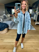 Do It All Denim Hoodie Jacket-Jackets-Risen-Anna Kaytes Boutique, Women's Fashion Boutique in Grinnell, Iowa