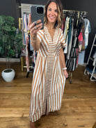 Winding Wishes Contrast Striped Maxi Dress-Dresses-Umgee-Anna Kaytes Boutique, Women's Fashion Boutique in Grinnell, Iowa