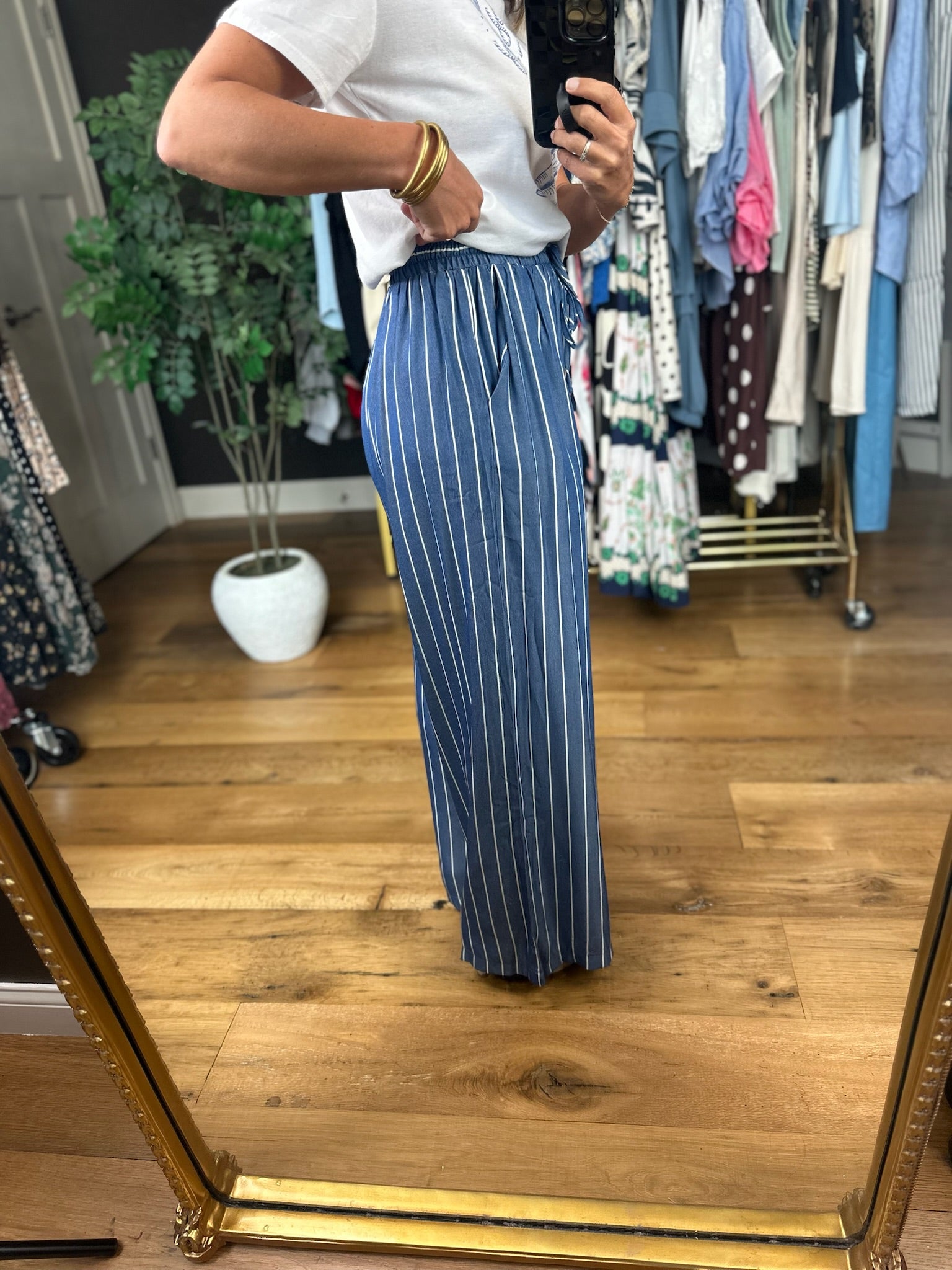 Normal Life Striped Pant-Pants-Glam-Anna Kaytes Boutique, Women's Fashion Boutique in Grinnell, Iowa
