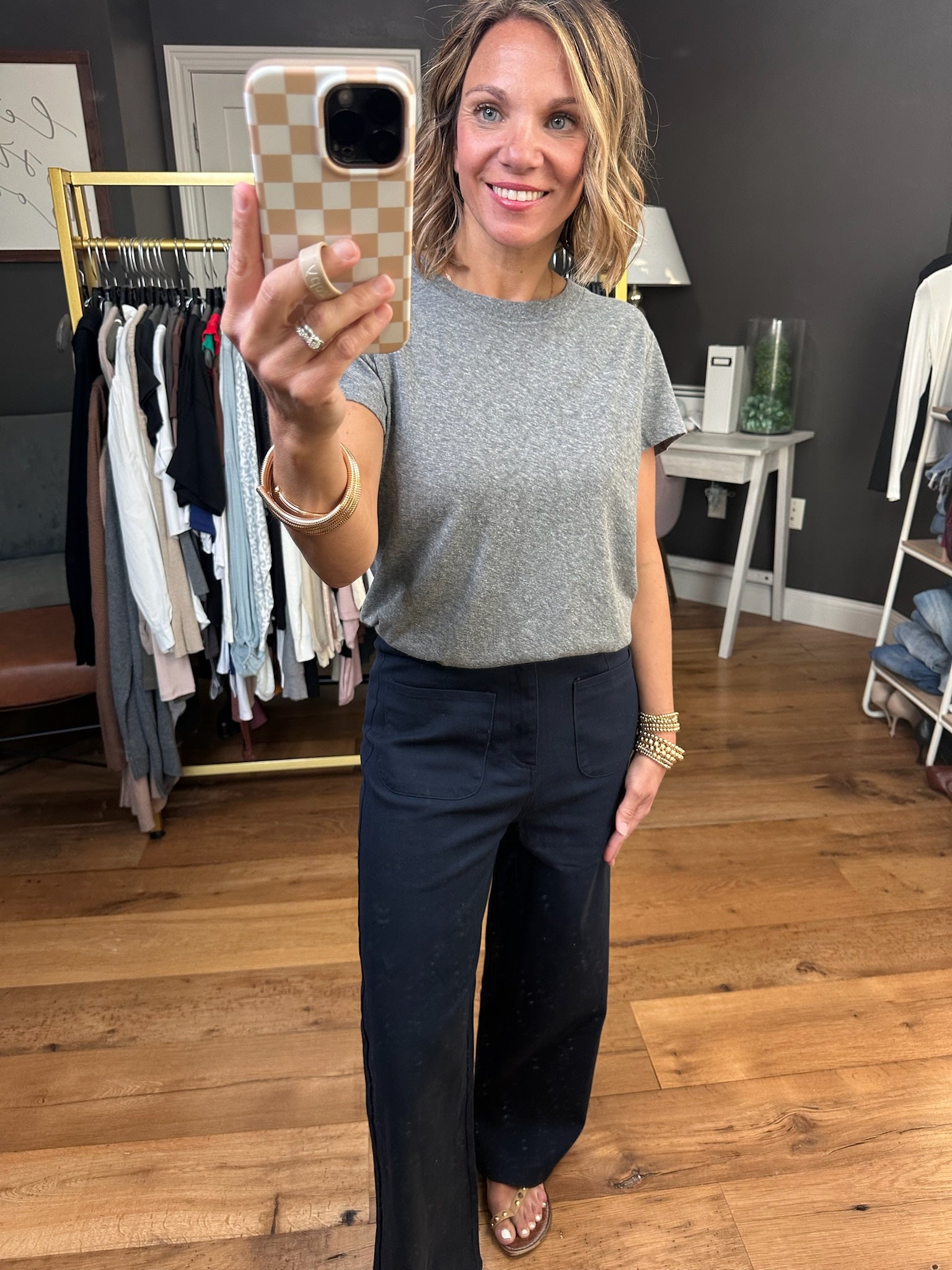 Best Choice Crew Tee - Grey-Be Cool-Anna Kaytes Boutique, Women's Fashion Boutique in Grinnell, Iowa