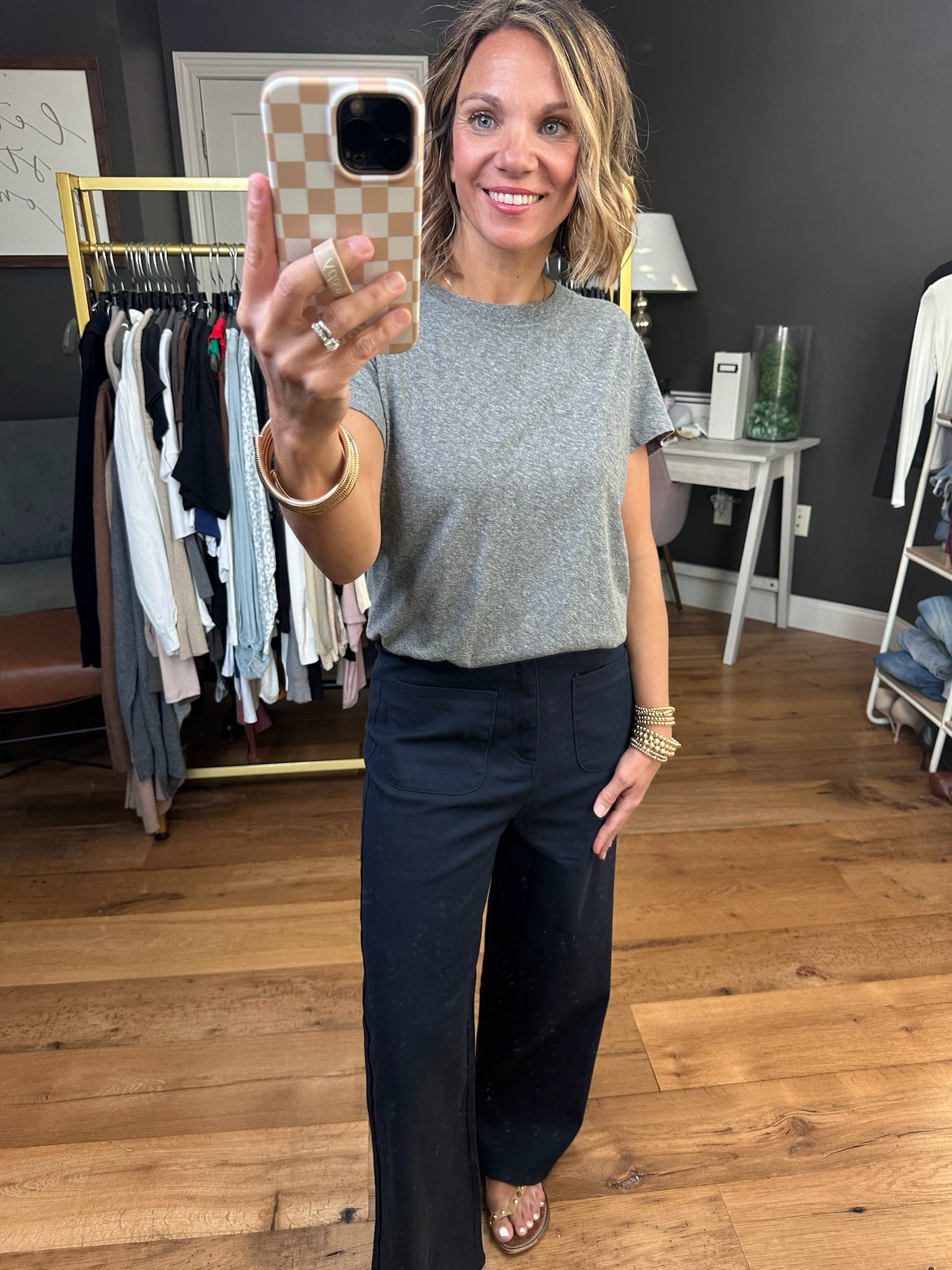 Best Choice Crew Tee - Grey-Be Cool-Anna Kaytes Boutique, Women's Fashion Boutique in Grinnell, Iowa