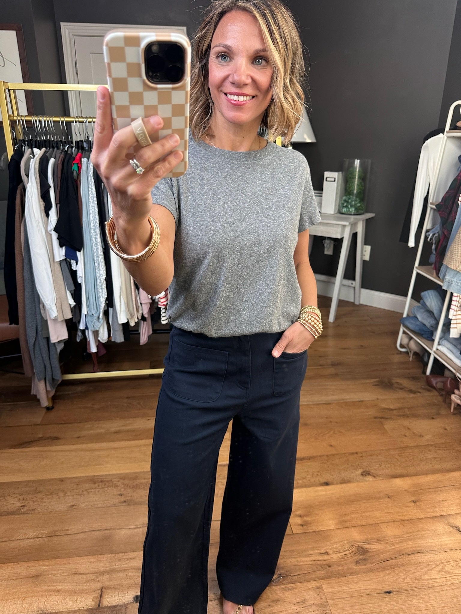 Best Choice Crew Tee - Grey-Be Cool-Anna Kaytes Boutique, Women's Fashion Boutique in Grinnell, Iowa