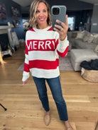 Merry Knit Crew Sweater-Sweaters-Wishlist-Anna Kaytes Boutique, Women's Fashion Boutique in Grinnell, Iowa