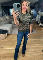 Let It Go Textured Knit Top-Short Sleeves-& Merci-Anna Kaytes Boutique, Women's Fashion Boutique in Grinnell, Iowa