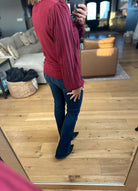 On The List Balloon Sleeve Knit-Long Sleeves-& Merci-Anna Kaytes Boutique, Women's Fashion Boutique in Grinnell, Iowa