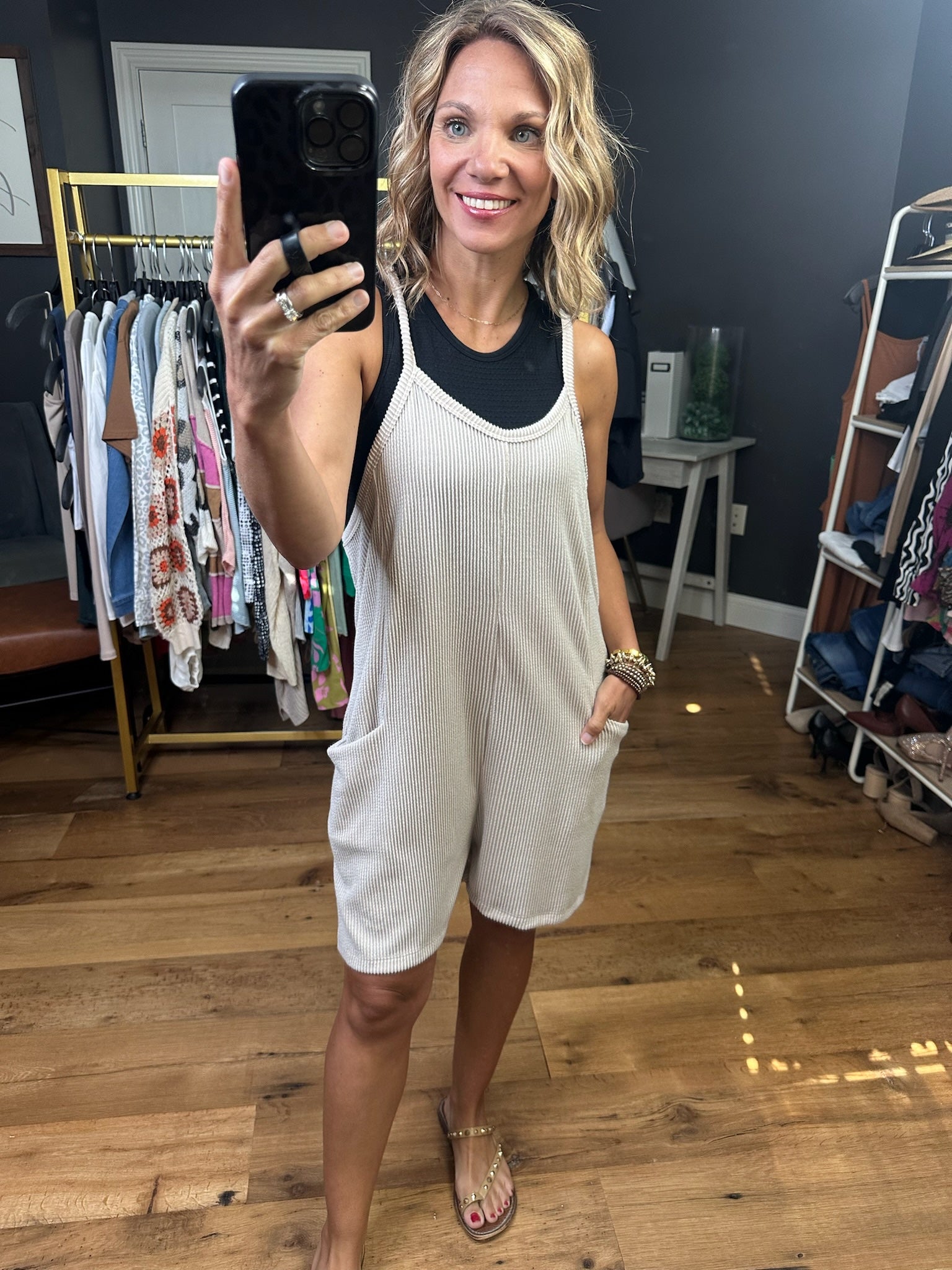 Play On Corded Pocket Romper - Multiple Options-Rompers-Wasabi & Mint-Anna Kaytes Boutique, Women's Fashion Boutique in Grinnell, Iowa