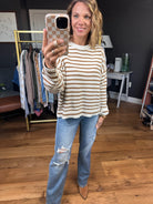 Most Of All Striped Crew Sweater - Multiple Options-Wishlist-Anna Kaytes Boutique, Women's Fashion Boutique in Grinnell, Iowa