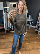 The Right Way Striped Long Sleeve Top - Black-Staccato-Anna Kaytes Boutique, Women's Fashion Boutique in Grinnell, Iowa