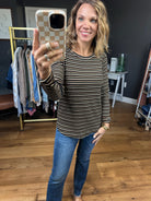 The Right Way Striped Long Sleeve Top - Black-Staccato-Anna Kaytes Boutique, Women's Fashion Boutique in Grinnell, Iowa