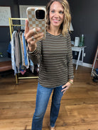 The Right Way Striped Long Sleeve Top - Black-Staccato-Anna Kaytes Boutique, Women's Fashion Boutique in Grinnell, Iowa