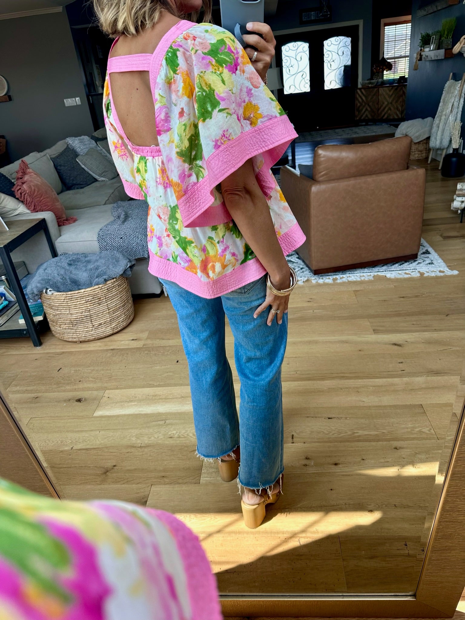 Fearless & Feminine Floral Top-Fate-Anna Kaytes Boutique, Women's Fashion Boutique in Grinnell, Iowa