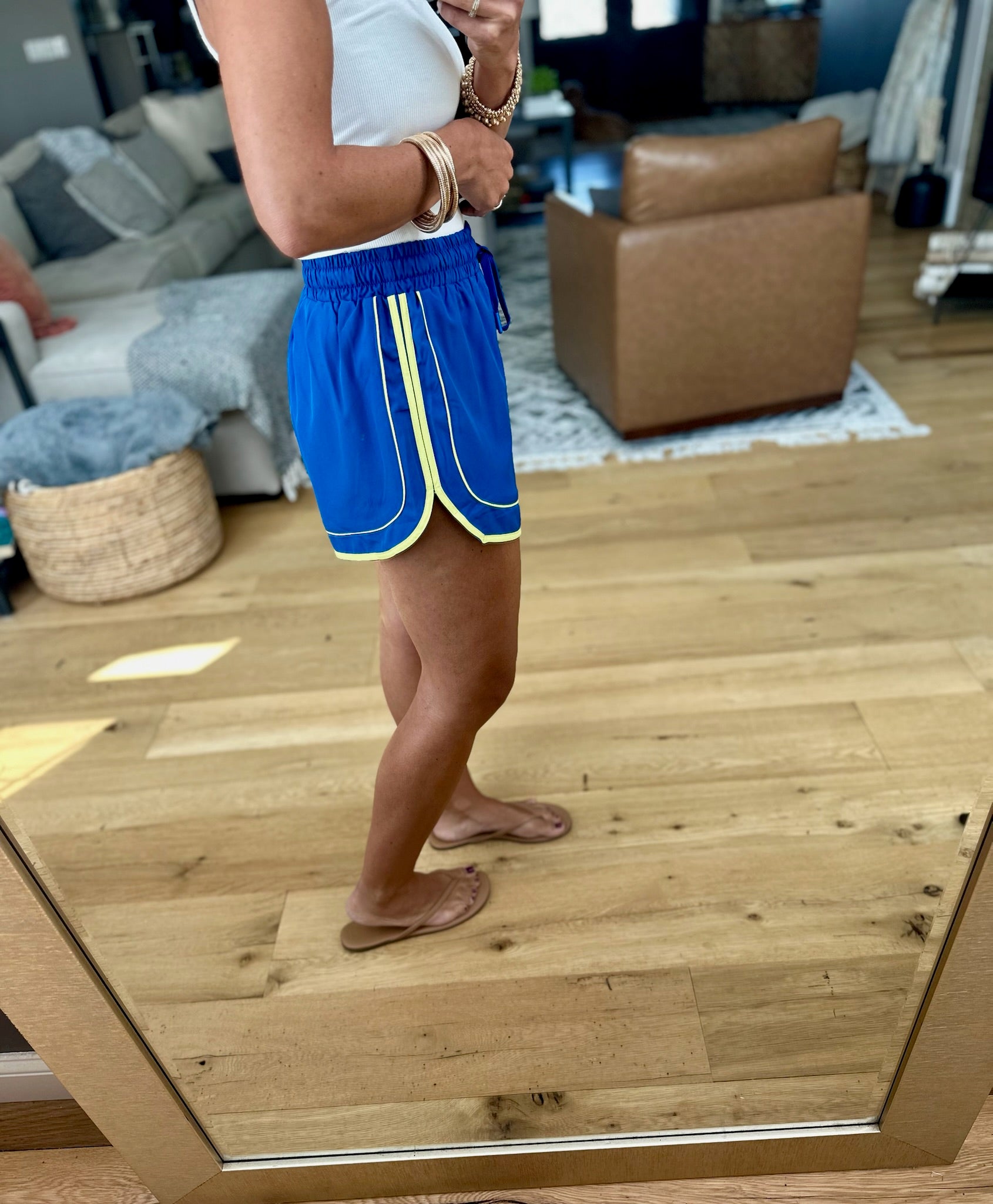 Retro Sunshine Tie-Waist Shorts-Very J-Anna Kaytes Boutique, Women's Fashion Boutique in Grinnell, Iowa