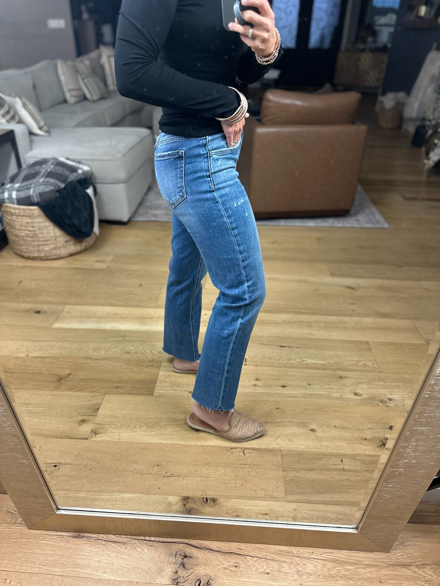 The Emily Mid-Rise Ankle Straight Denim-Jeans-Vervet-Anna Kaytes Boutique, Women's Fashion Boutique in Grinnell, Iowa