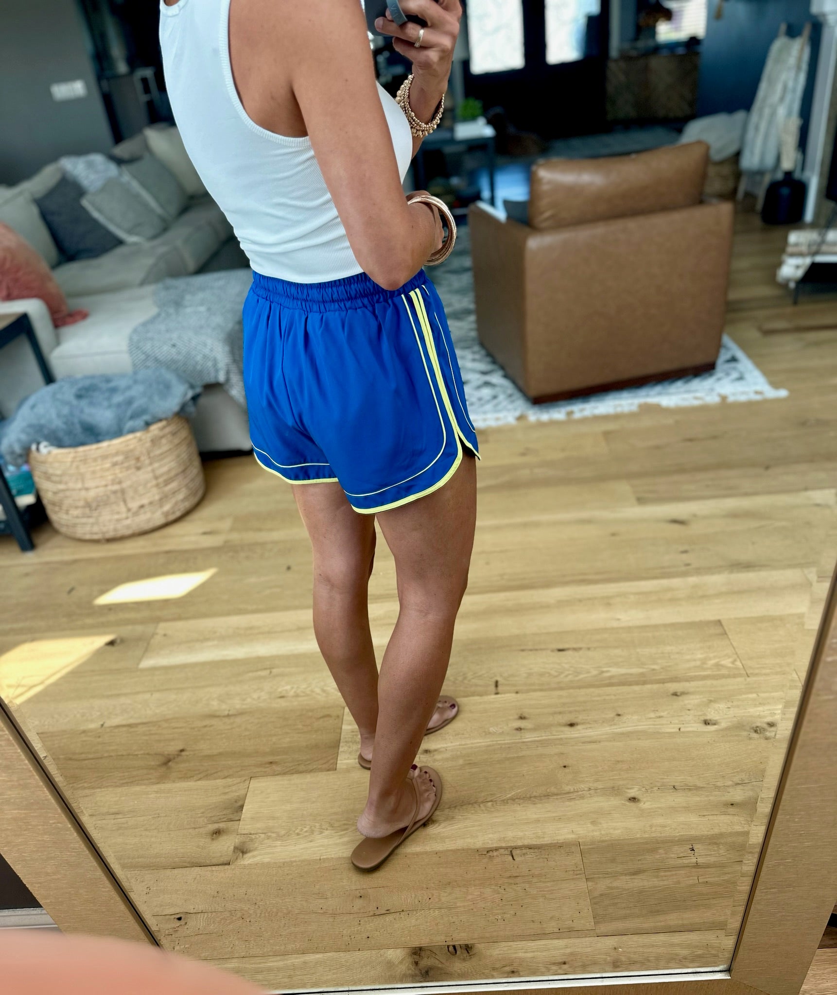 Retro Sunshine Tie-Waist Shorts-Very J-Anna Kaytes Boutique, Women's Fashion Boutique in Grinnell, Iowa