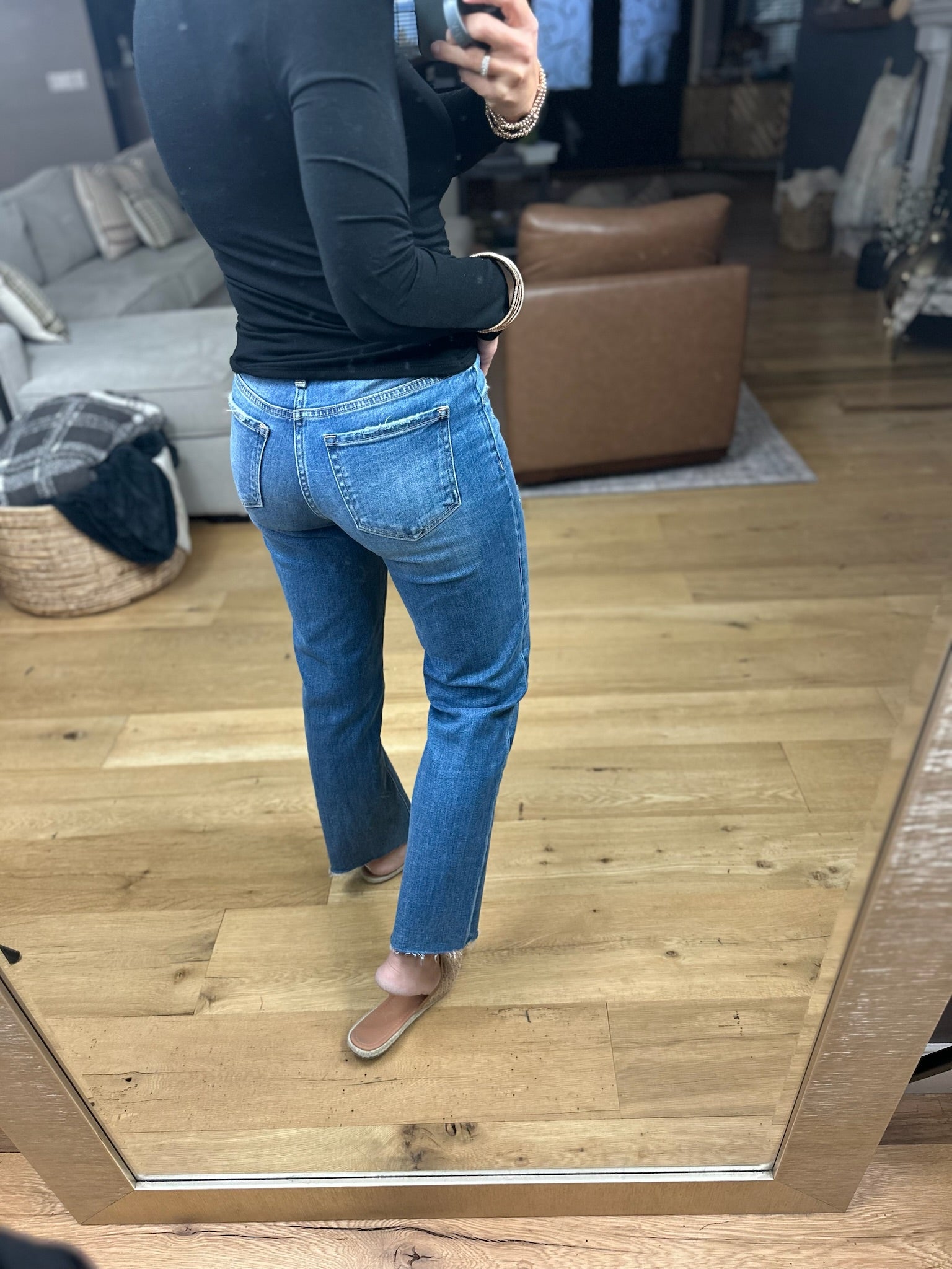 The Emily Mid-Rise Ankle Straight Denim-Jeans-Vervet-Anna Kaytes Boutique, Women's Fashion Boutique in Grinnell, Iowa