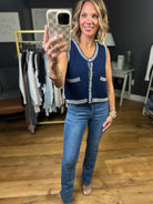 Top Of My Mind Knit Vest - Navy-Entro-Anna Kaytes Boutique, Women's Fashion Boutique in Grinnell, Iowa