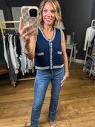 Top Of My Mind Knit Vest - Navy-Entro-Anna Kaytes Boutique, Women's Fashion Boutique in Grinnell, Iowa