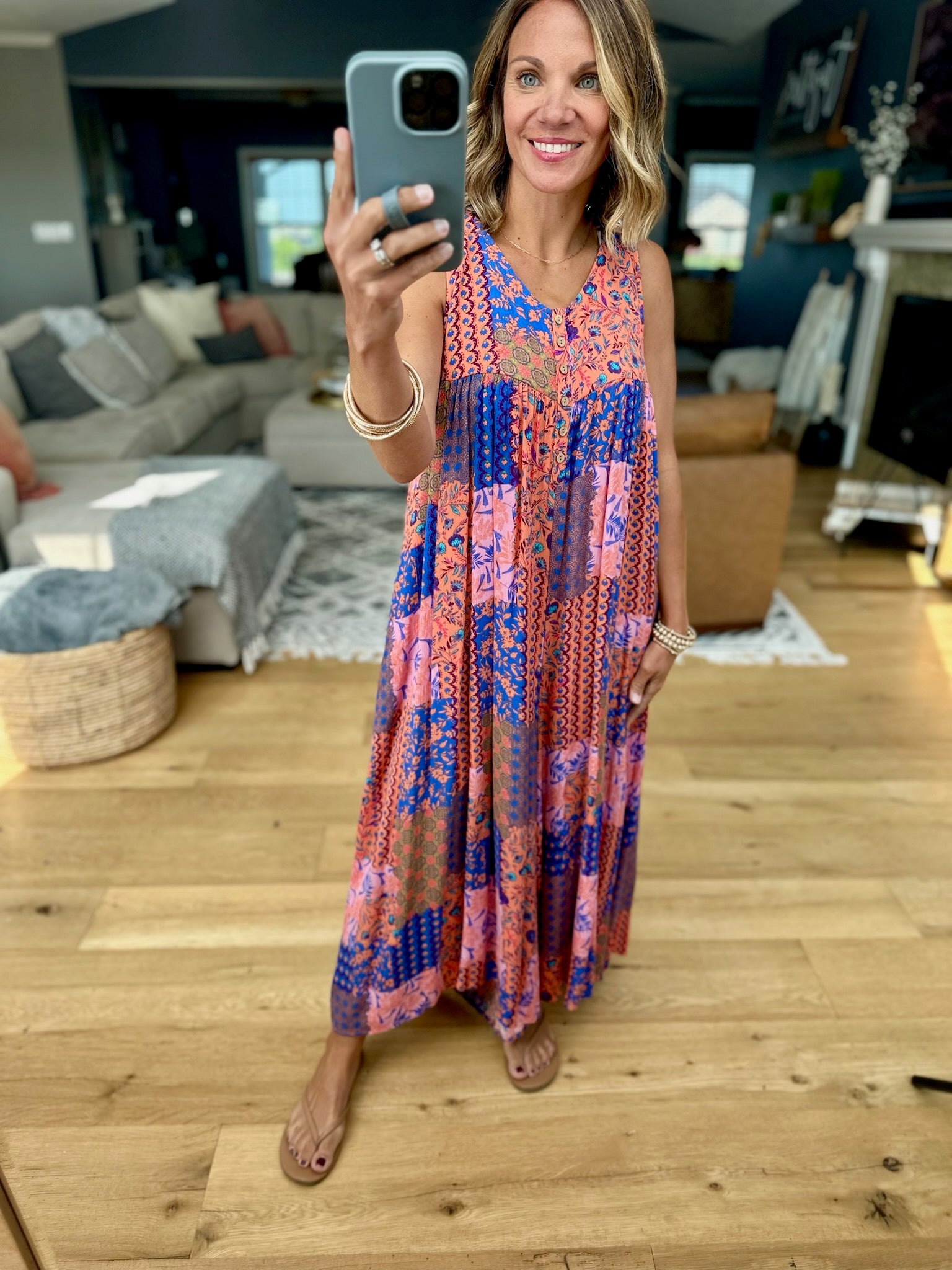 Festival Fields Patchwork Jumpsuit-Easel-Anna Kaytes Boutique, Women's Fashion Boutique in Grinnell, Iowa