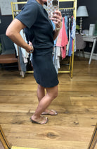 Worth A Shot Skort + Tee Set - Black-Wasabi & Mint-Anna Kaytes Boutique, Women's Fashion Boutique in Grinnell, Iowa