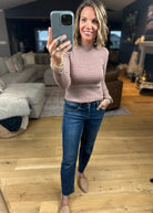 Out Of The Way Striped Mock Long Sleeve-Long Sleeves-By Together-Anna Kaytes Boutique, Women's Fashion Boutique in Grinnell, Iowa