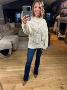 Love In Lace Knit Sweater-Sweaters-& Merci-Anna Kaytes Boutique, Women's Fashion Boutique in Grinnell, Iowa