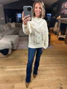 Love In Lace Knit Sweater-Sweaters-& Merci-Anna Kaytes Boutique, Women's Fashion Boutique in Grinnell, Iowa